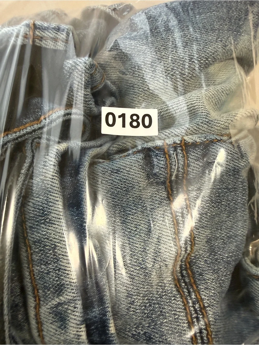 Men's Stacked Cargo Jeans with Washed Distress